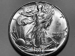 1938-D Walking Liberty SilverHalf Dollar Superb Gem BU