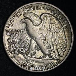 1938-D Walking Liberty Silver Half Dollar CHOICE XF E291 VAMM
