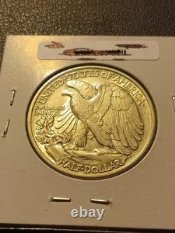 1938 SILVER WALKING LIBERTY HALF DOLLAR /Extremely Fine