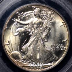 1938 Walking Liberty Half Dollar Pcgs Ms 65 Great Silver Sheen And Mint Bloom