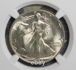1938 Walking Liberty Silver Half Dollar Ngc Ms63 Collector Coin. Free Shipping