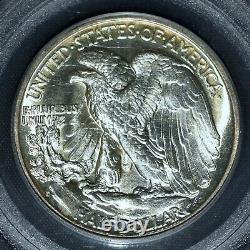 1938-d Walking Liberty Half Dollar Pcgs Ms-62 50c Ogh Old Holder Trusted