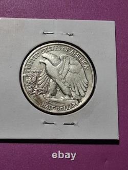 1938-d Walking Liberty Half Dollar. Xf Condition. Low Mintage. Key Date Coin