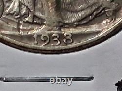1938-d Walking Liberty Half Dollar. Xf Condition. Low Mintage. Key Date Coin