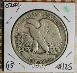 1938-d Walking Liberty Silver Half Dollar Collector Coin Free Shipping