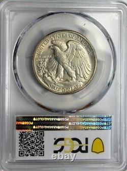 1938-d, (hard Is This Grade), Walking Liberty Half (wlh), Pcgs Ms63