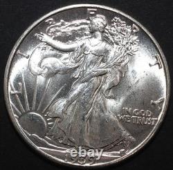 1939 50C Walking Liberty Half Dollar CHOICE UNC (OBV SCRATCH) SMH-315