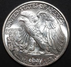 1939 50C Walking Liberty Half Dollar CHOICE UNC (OBV SCRATCH) SMH-315