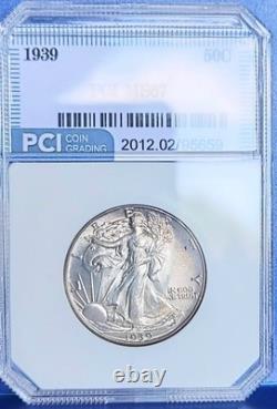1939 50c Silver Half Dollars Liberty Walking MS-67