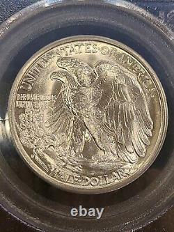 1939-D 50C PCGS MS66 CAC Walking Liberty Silver Half Dollar OGH Old Green Holder