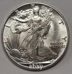 1939-D Silver Walking Liberty Half Grading GEM BU Flashy Premium Quality Coin a5