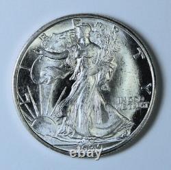 1939 D Walking Liberty Half Dollar Lustrous Uncirculated UNC BU Silver 50c Coin