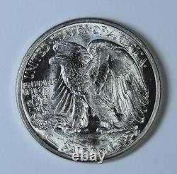 1939 D Walking Liberty Half Dollar Lustrous Uncirculated UNC BU Silver 50c Coin