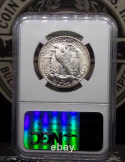 1939 D Walking Liberty SILVER Half Dollar 50c NGC MS65 #007 GEM BU ECC&C, Inc