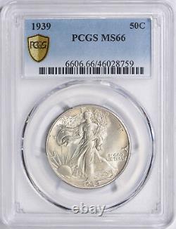 1939 Liberty Walking Half Dollar PCGS MS-66 Mint State 66