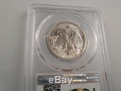 1939-S 50C Walking Liberty Half Dollar PCGS MS66, Lustrous, CAC