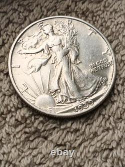 1939-S Walking Liberty Half Dollar AU/UNC