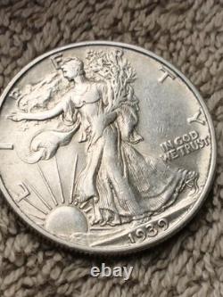 1939-S Walking Liberty Half Dollar AU/UNC