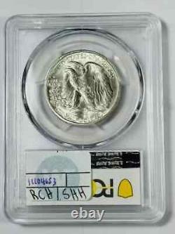 1939 S Walking Liberty Half Dollar PCGS MS-66 Sight White