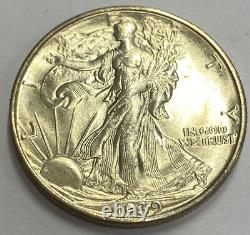 1939-S Walking Liberty Silver Half Dollar Choice BU UNC MS Beautiful Luster
