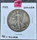 1939 Walking Liberty Half Dollar 50c 90% Silver Philadelphia Business Circulated