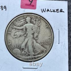 1939 Walking Liberty Half Dollar 50C 90% Silver Philadelphia Business Circulated