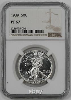 1939 Walking Liberty Half Dollar 50c Proof Ngc Pf Pr 67 (002)