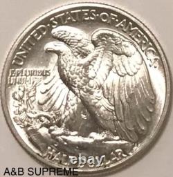 1939 Walking Liberty Half Dollar From OBW Roll Estate CH-GEM Bu Unc 90% Silver