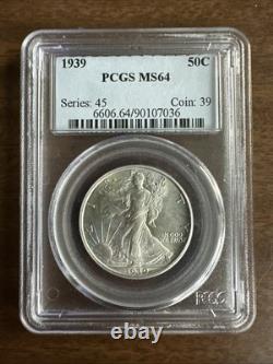 1939 Walking Liberty Half Dollar PCGS MS64