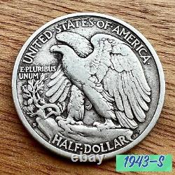 1940-47 Walking Liberty Complete Coin Set, All 8 Years, Each US Mint Represented