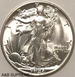 1940 S Walking Liberty Half Dollar From OBW Roll Estate CH-GEM Bu Unc 90% Silver