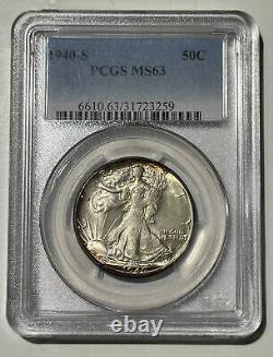 1940 S Walking Liberty Half Dollar PCGS MS-63