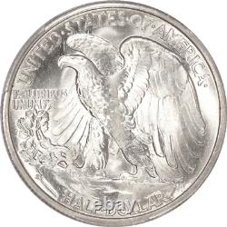 1940-S Walking Liberty Silver Half Dollar 50c, PCGS MS 64, Blast White! PQ+