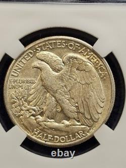 1940 Walking Liberty Half Dollar, Gem BU, Beautiful Sunrise Tone