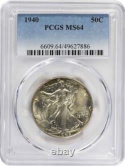 1940 Walking Liberty Silver Half Dollar MS64 PCGS