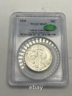 1940 Walking Liberty Silver Half Dollar MS65 PCGS CAC Approved! Good Eye Appeal