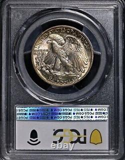 1940 Walking Liberty Silver Half Dollar MS 66 + PCGS Certified Fire Red Tone