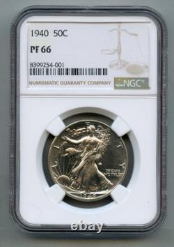 1940 Walking Liberty Silver Half Dollar NGC PF (PR) 66