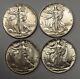 1941 1941-d 1943 And 1944 Silver Walking Liberty Half Grading Au+ Nice Pq Coins