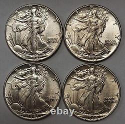 1941 1942 1943 1944 Silver Walking Liberty Half Grading AU Nice PQ Coins FREE SH