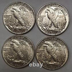 1941 1942 1943 1944 Silver Walking Liberty Half Grading AU Nice PQ Coins FREE SH