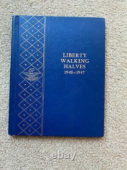 1941-1947 Complete Walking Liberty Silver Half Dollars Set 50 Walker 63+ Quality
