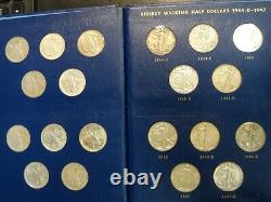 1941-1947 Silver Liberty Walking Half Dollar 20 Coin Short Set Mostly XF and AU