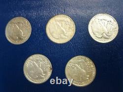 1941-1947 Silver Liberty Walking Half Dollar 20 Coin Short Set Mostly XF and AU