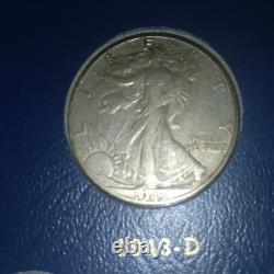 1941-1947 Walking Liberty Half Dollar, Complete Whitman Book, VF(7), XF(12), AU(1)