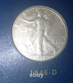1941-1947 Walking Liberty Half Dollar, Complete Whitman Book, VF(7), XF(12), AU(1)