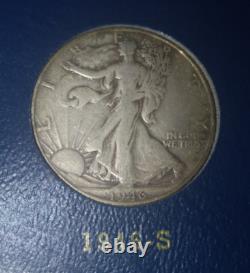 1941-1947 Walking Liberty Half Dollar, Complete Whitman Book, VF(7), XF(12), AU(1)