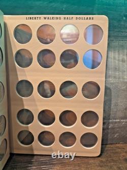 1941-1947 Walking Liberty Half Dollar Short Set in DANSCO Album 20 Coins