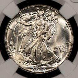 1941 50c Walking Liberty Silver Half Dollar Silky PQ NGC MS 66+ Plus B3908