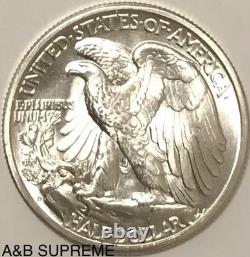 1941 D Walking Liberty Half Dollar From Obw Roll Choice-gem Bu Unc. 90% Silver